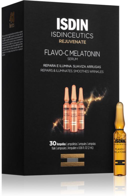 ISDIN Isdinceutics Flavo-C facial serum to treat the first signs of skin ageing 30x2 ml