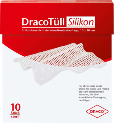 Dr. Ausbüttel GmbH & Co. KG DRACOTÜLL Silik.10x10cm silikonbesch.Wundkont.Aufl 10 St 08839788