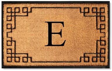A1 Home Collections Natural Coir & Rubber Door Mat, Heavy Duty, Dirt Trapping, Thick & Durable Outdoor Entry Mat