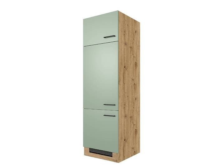 Kühlumbauschrank 200cm Grün/Mintgrau