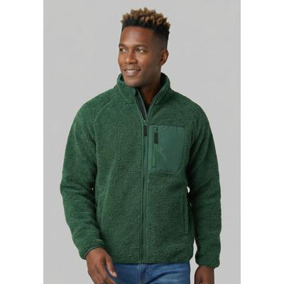 Fleecejacke DERBE "Kuschelby_Pocket", Herren, Gr. 3XL, eden, Obermaterial: 100% Polyester, Basic, normal, Jacken Fleecejacke, Fleecejacke, weich, warm, lässig