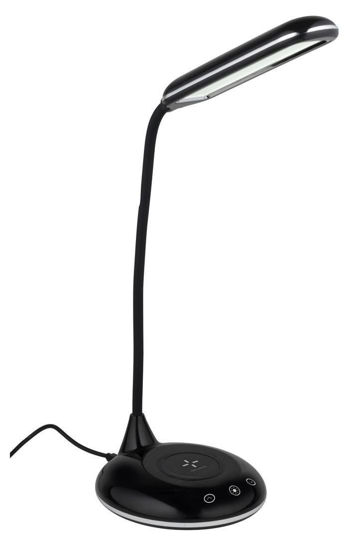 Grundig LED Tafellamp met Draadloze Qi-oplader en Verstelbare Arm - 800 Lumen - Zwart