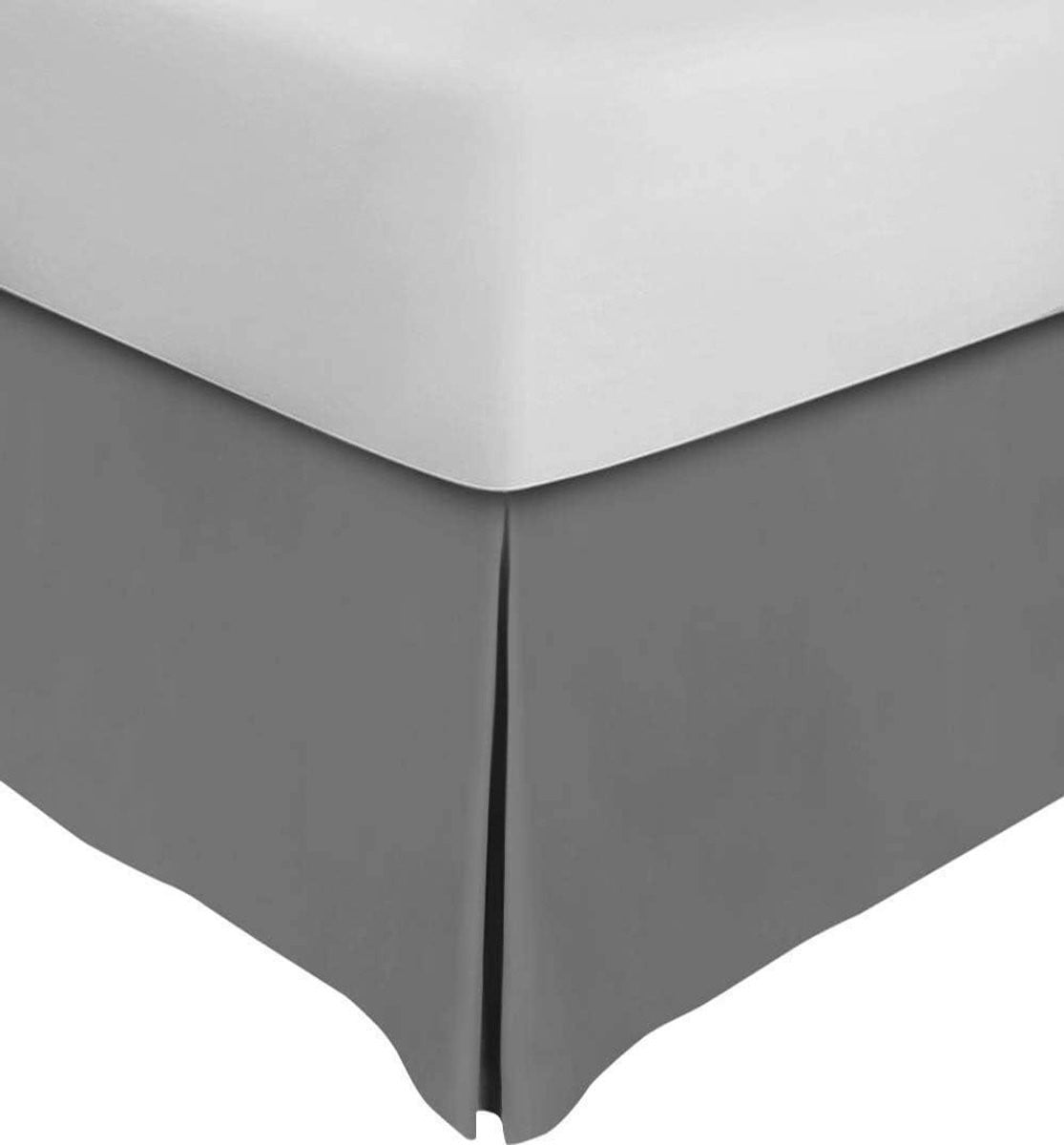 Bedrok Split Hoeken Bedrok Katoen - Zilver Grijs - Twin 39x75x18 inch