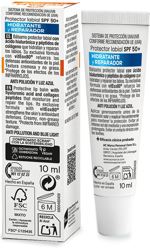 Ecran Sunnique bálsamo protector labial SPF50+ 10 ml