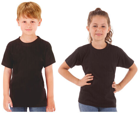 T-Shirt für Kinder, schwarz