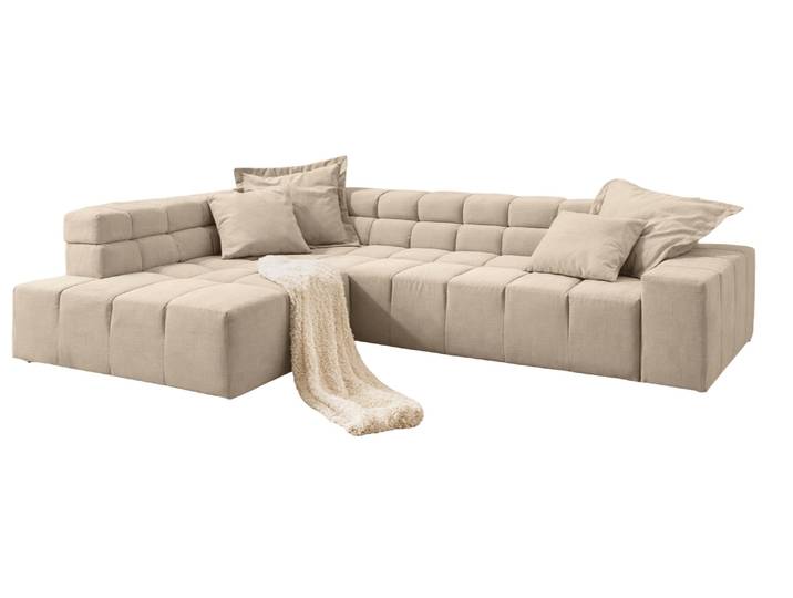 Lascondo Ecksofa Oakland Feincord Sand