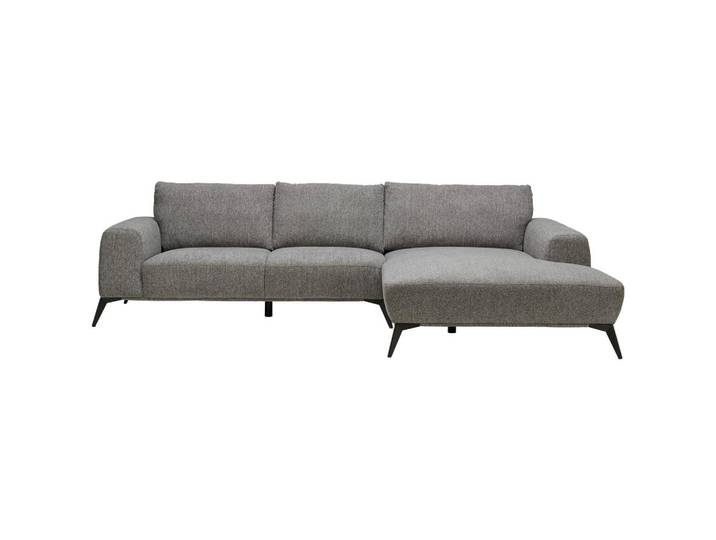 Stylife Ecksofa, Grau, Metall, 3-Sitzer, Füllung: Schaumstoff, Ottomane rechts, L-Form, 298x187 cm, Stoffauswahl, seitenverkehrt erhältlich, Hocker erhältlich, Wohnzimmer, Sofas & Couches, Wohnlandschaften, Ecksofas