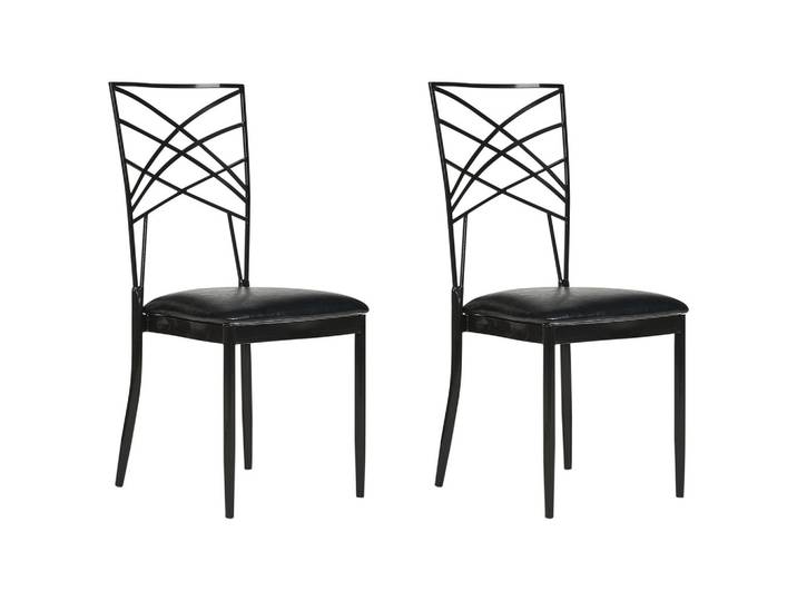BANKETTSTUHL 2er-Set Schwarz Girard