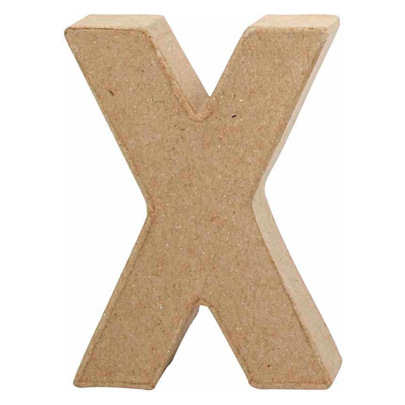 Creativ Company Letter Papier-maché Klein - X (5707167567524)