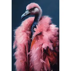 Glasbild GLAMOROUS PINK (BHT 60x90x0,40 cm) - bunt - BHT 60x90x0,40 cm