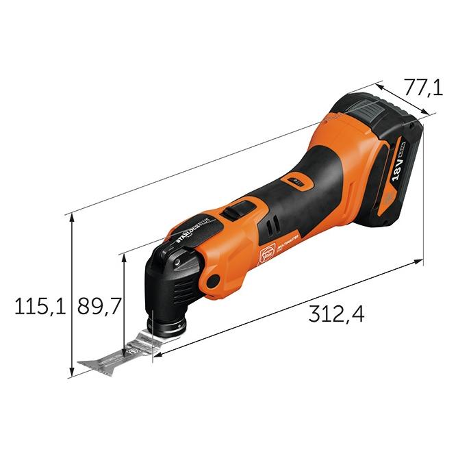 Fein AMM 500 PLUS AS Akku-Multitool (Oszillationswerkzeug) (99100001559)
