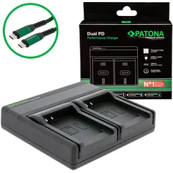 PATONA Premium Dual PD Performance Ladegerät für Canon NB-4L