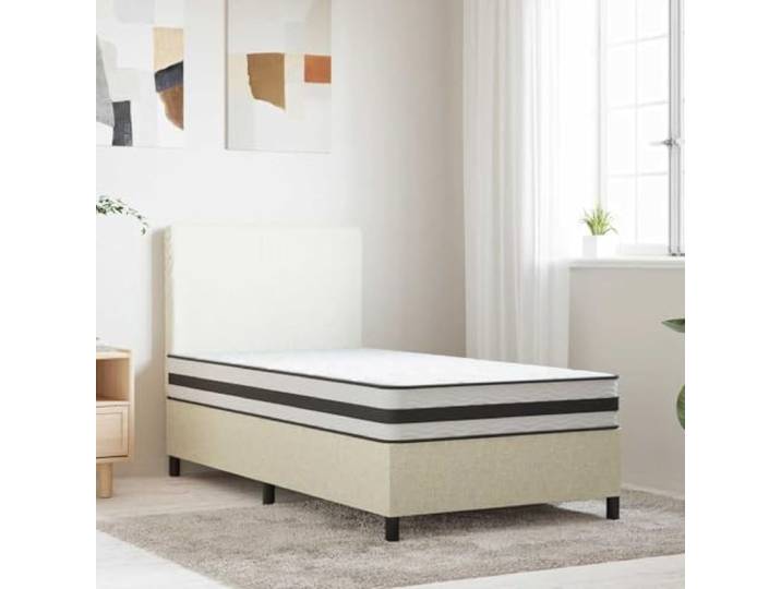 ZXQVLMRS Bonnell-Federkern Matratze Mittel 120x200 cm Weiß Atmungsaktiv, Punktelastisch, Mit Reißverschluss, Für alle Schlafpositionen