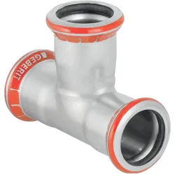 Geberit, Rohrverbindungstechnik, Mapress C Stahl-T-Stück mit gleichem Durchgang 89 mm (21010) (T-Verbindung)