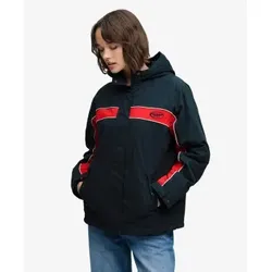 Superdry für Damen. W5012226A Vintage Hooded Wind Jacke mit Kapuze, marineblau (M), Lässig, Baumwolle