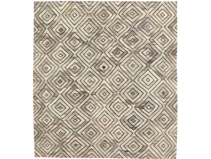 Kelim Afghan Edition Teppich 267x287 Handgewebt Modern Orientteppich Designteppich Quadratisch Wolle
