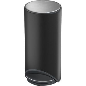 JosephJoseph Mülleimer Arc Slimline, schwarz, aus Edelstahl, 30 Liter