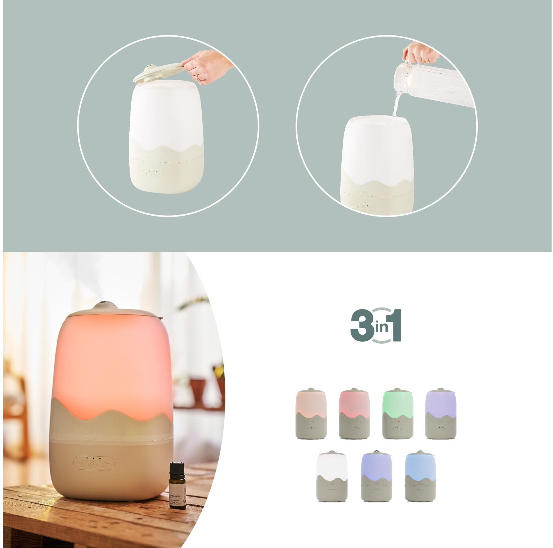 Luftbefeuchter BABYMOOV "Wave", beige, Luftbefeuchter, Luftbefeuchter beige Einheitsgröße