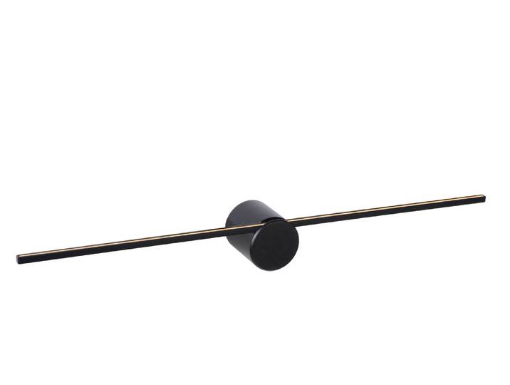 Lucide MIZAR - Wandlamp Badkamer - LED - 1x6W 2700K - IP44 - Zwart