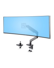 StarTech.com Monitor Desk Mount For 49" Ultrawide Curved Screen Max 44lb Befestigungskit Federarm Schwenkarm Basis VESA-Halterung C-Klemme Montage 10-80 mm Tüllenmontage 10 35 verstellbarer Arm mit mechanischer Feder für LCD-Display / Aluminium Stahl Kuns (H1M1AG1-MONITOR-ARM)