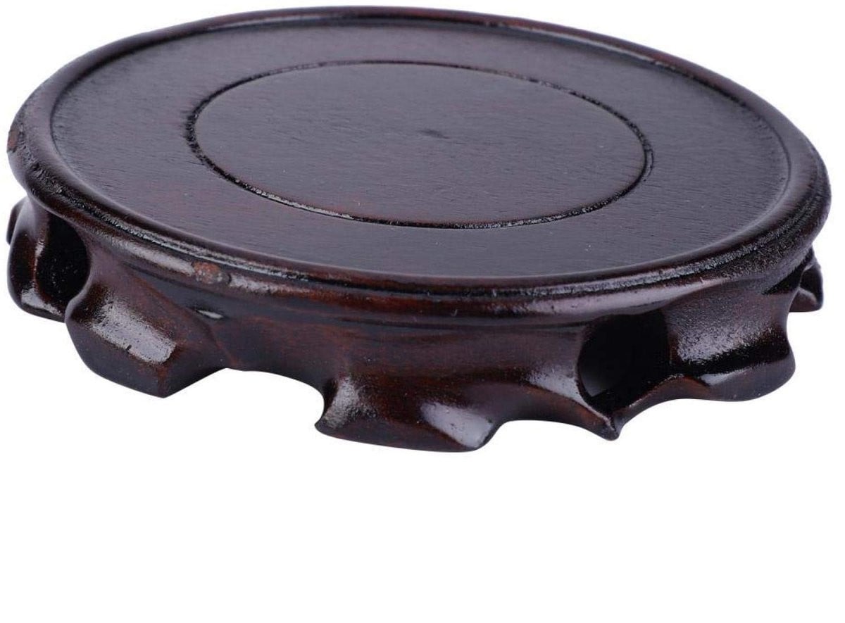 Dailygoods Display Stand met Houten Basis - Binnendiameter: 11 cm