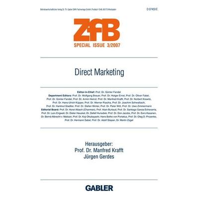 Direct Marketing, Taschenbuch von Manfred Krafft,Jürgen Gerdes, Betriebswirtschaftlicher Verlag Gabler, 978-3-8349-0728-8
