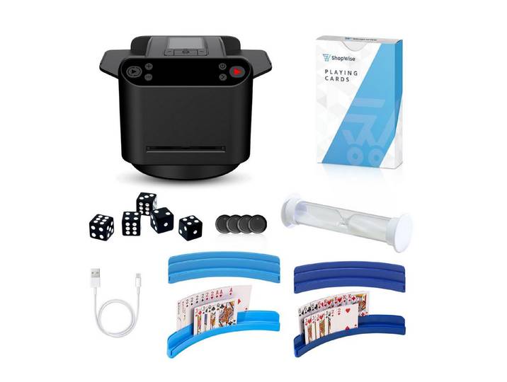 ShopWise Spiel Automatische Kartenmischmaschine & Kartengeber