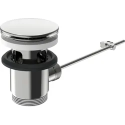 Hansa Ablaufgarnitur chrom 59911441 mit Ablaufstopfen 63mm, chrom