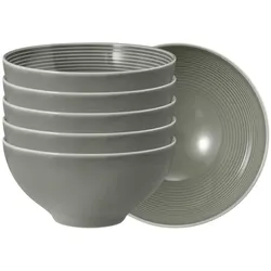 Seltmann Beat Color Glaze Müslischalen, Schüssel + Schale, Grau