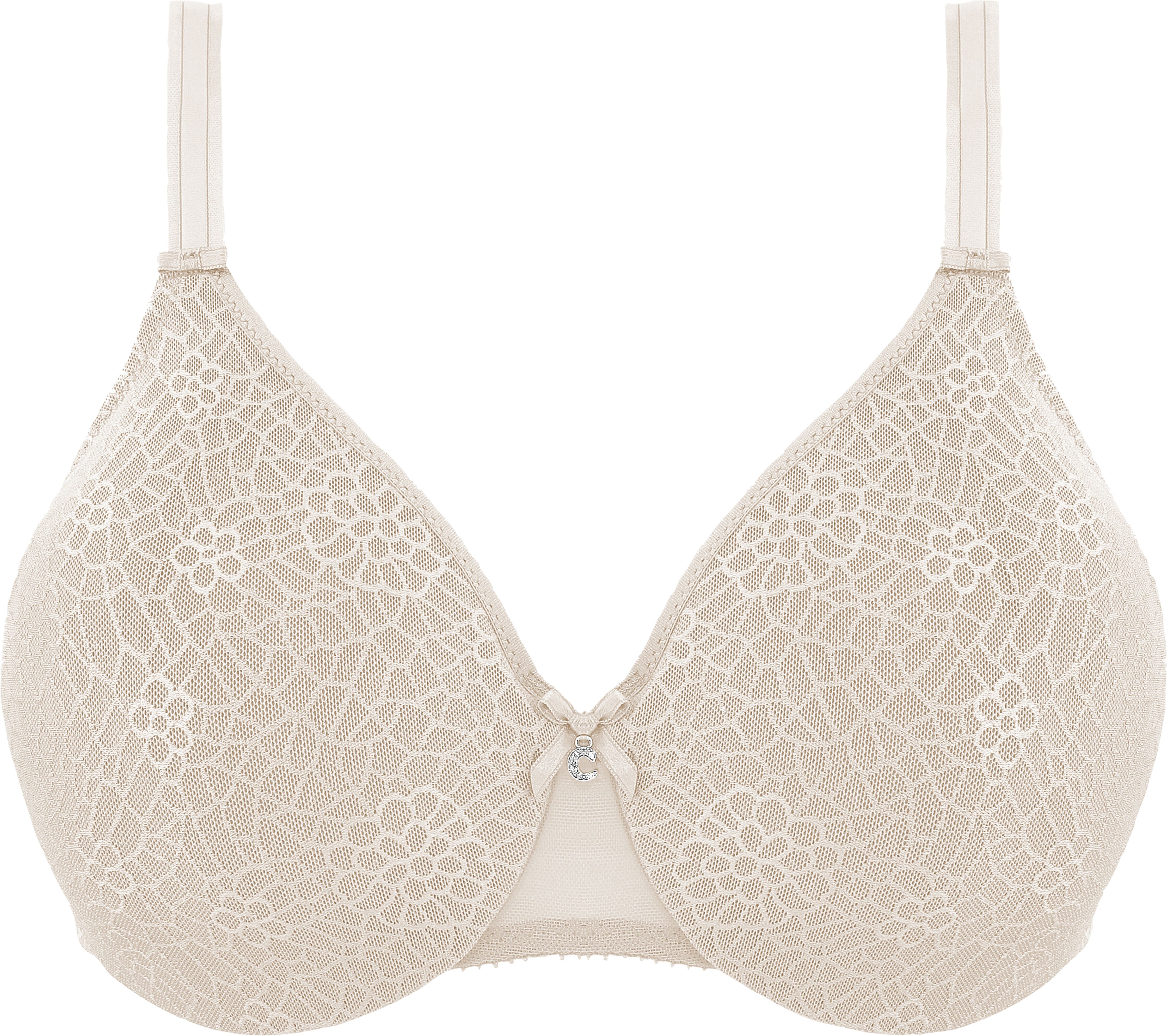 Bügel-BH CHANTELLE "C MAGNIFIQUE", Damen, Gr. 85, Cup i, ivory, Obermaterial: 76% Polyamid, 24% Elasthan, BHs Bügel-BH, für grosse Cups geeignet ivory 85, Cup i