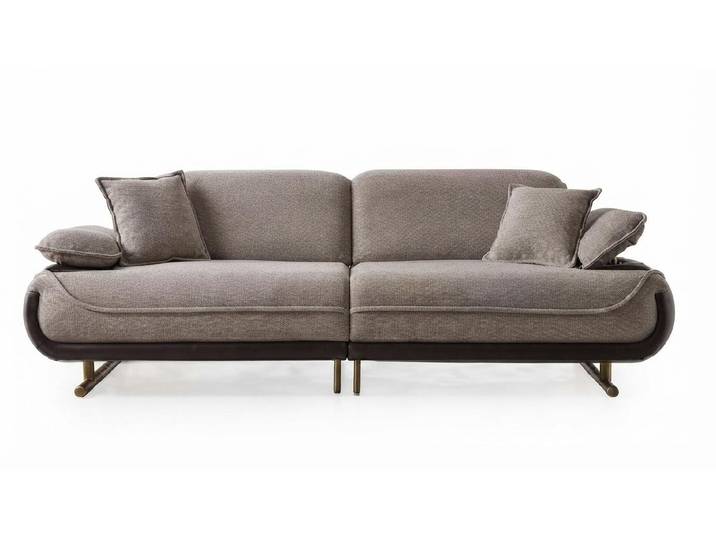 JVmoebel 3-Sitzer Grau 3-Sitzer Sofa Moderner Stil Luxuriöse Bequem Schick, 1 Teile, Luxuriöse Bequemlichkeit