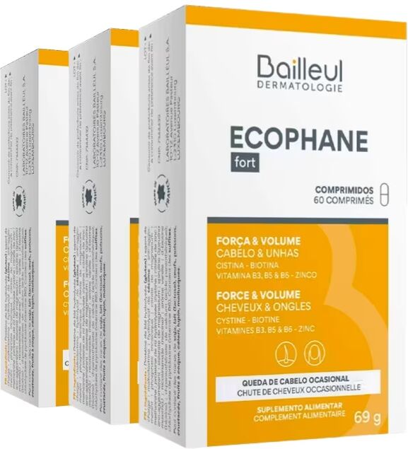 Ecophane Fortificante Cabelo e Unhas 3x60 comprimidos