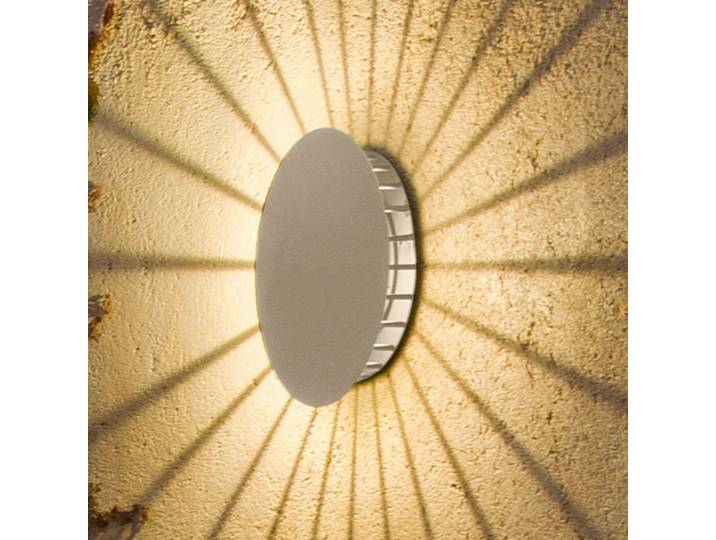 Meridiano 4720 Außenwandleuchte, cremeweiß - Vibia - Modern - Metall - Rund