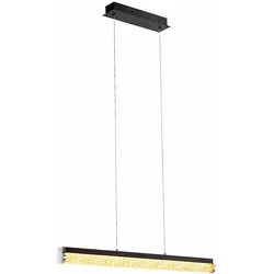 LED Hängelampe Drahtgeflecht Esstischleuchte schwarz Pendelleuchte Wohnzimmerlampe, 24W 1680lm warmweiß, 76,5 x 110 cm