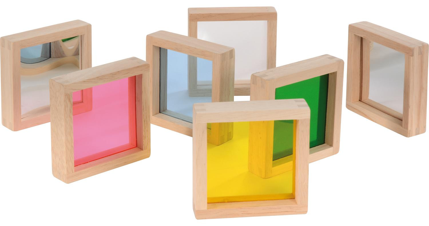 Weplay Eduplay Speelgoed Bouwstenen Set met spiegels, 7 stuks