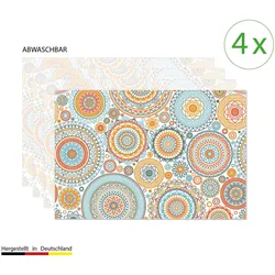 CoverYourDesk, Tischset, Tischset Mandala mit Kreisen