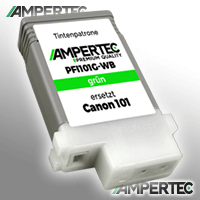 Ampertec Kompatible Tinte ersetzt Canon 0890B001 PFI-101G grün