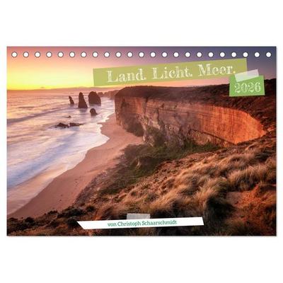 Land. Licht. Meer. (Tischkalender 2026 DIN A5 quer), CALVENDO Monatskalender