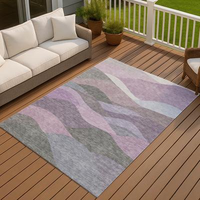 Addison Rugs Machine Washable Indoor/ Outdoor Modern Horizon Chantille Rug