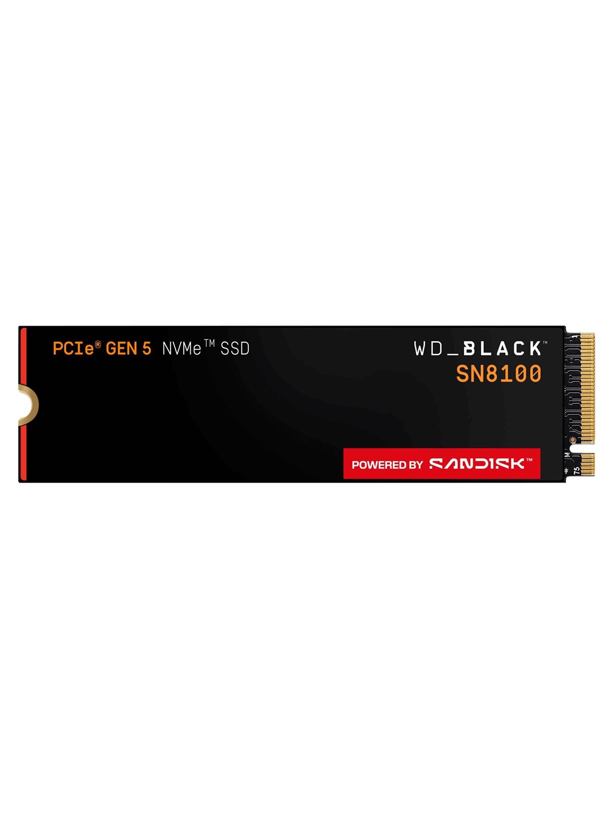 SANDISK WD Black SN8100 SSD - 1TB - M.2 2280 - PCIe 5.0 - Ohne Kühlkörper