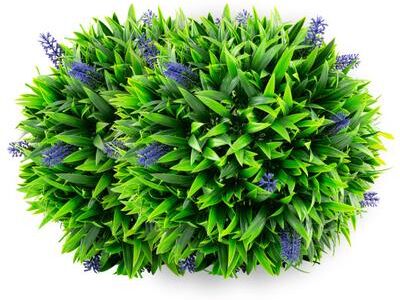 Costway 2 Pieces Artificial Lavender Topiary Balls with Flowers