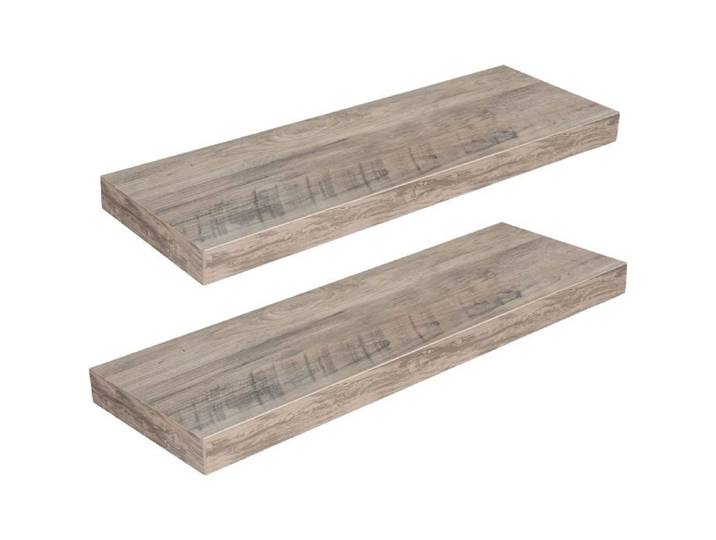 Étagères Murales HOOBRO Lot de 2 Tablettes Flottantes Grège 60 cm