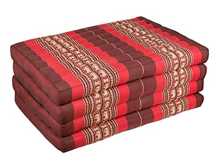 Handelsturm Kapok Faltmatratze 200x80x8cm – Thai Klappmatte atmungsaktiv, ideal als Gästebett, Campingmatte & Massagematte, handgefertigt, Thaikissen Matratze