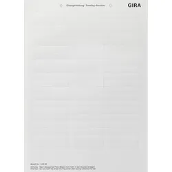Gira Beschriftungsbogen 145000