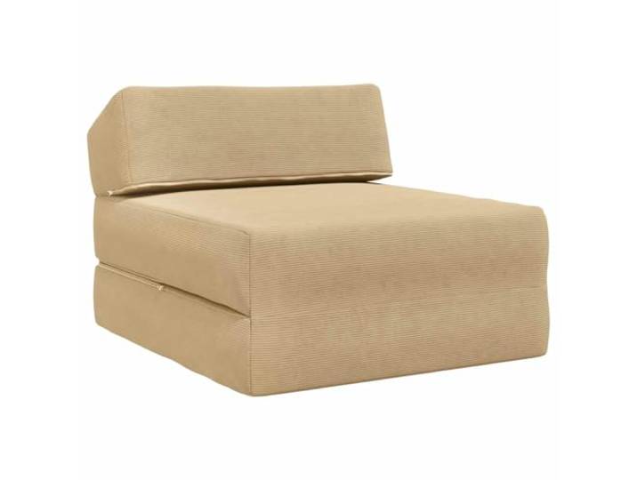KUTYWEXFM Faltbares Schlafsofa 2-in-1 Klappsofa Grün Grau 60x70x41 cm Vielseitiger Sesselsitz verwandelt sich schnell in eine Gästematratze für Schlafzimmer und Wohnzimmer.