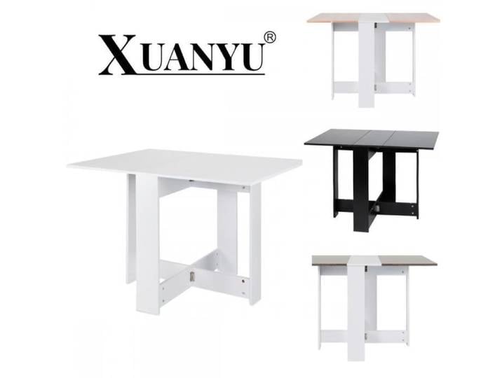 Table à Manger Pliante XUANYU - Blanc - Cuisine - Carré - 1 place - 76x73x102cm