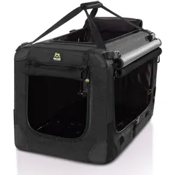 Maelson Soft Kennel Evo 62, Mitternachtsschwarz - faltbare Hundebox 62 x 41 x 41 cm