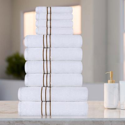 Superior Hotel Collection 10-Piece Towel Set, Ultra-Plush Turkish Cotton Towels