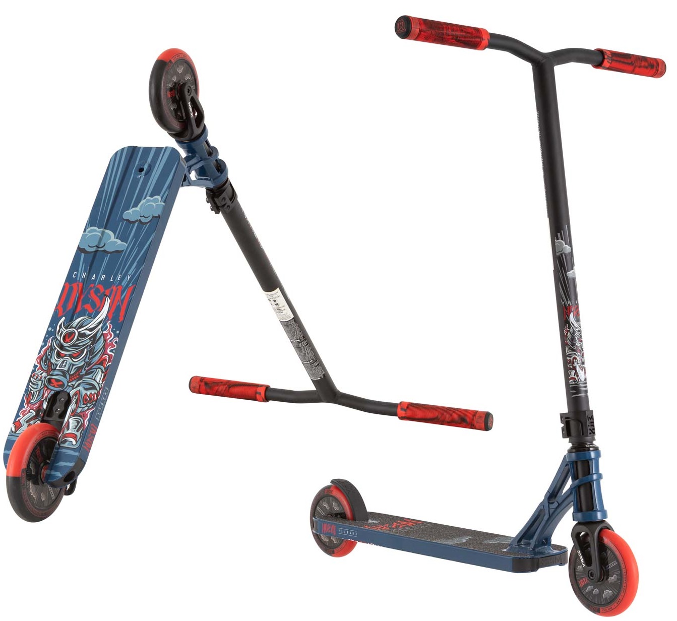MGP Madd Gear MGX Pro Stunt-Scooter H=80cm Charley Dyson Blau/Rot (23578)