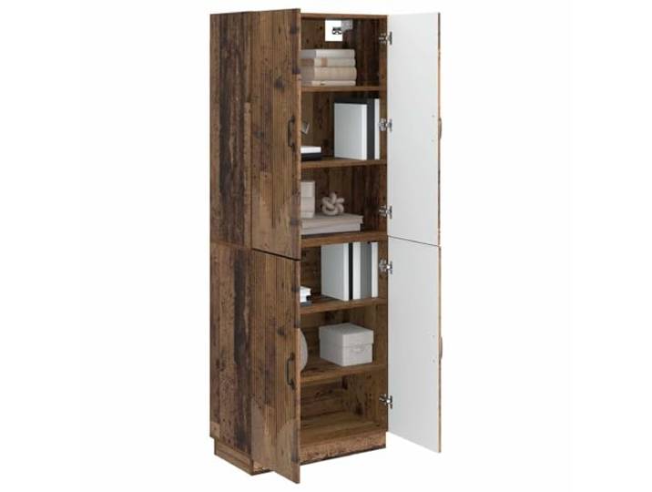 KTHLBRH 2-teiliges Schrank-Set aus antikem Holz Technisches Holz, Aufbewahrungsschrank für Terrasse und Wohnzimmer, vielseitiges Design